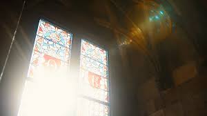 If we're lucky, the light will be shining through a stained glass window, adding illumination a. Beautiful Light Shining In Through Stain Stock Video Pond5