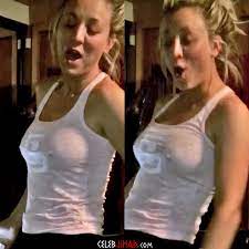 Kaley cuoco nip slip