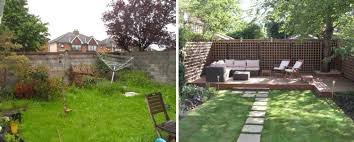 Geschützte sitzecke vor einer mauer. Gestaltungsideen Fur Terrasse Und Garten Vorher Nachher
