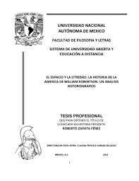 Ana corina fernández alatorre, dra. El Espacio Y La Otredad La Historia De La America De William Robertson Un Analisis Historiografico
