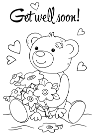Hello kitty get well soon coloring page. Get Well Soon Coloring Pages Ideas Whitesbelfast Com