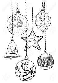 Elements in this set are vectors that can be used in both your commercial and personal projects, imagine these gorgeous designs printed on a greeting card, poster or just used as ornament to add value to your designs. Vector Hand Drawn Set Of Christmas Ornaments In Vintage Engraved Royalty Free Cliparts Vectors And Stock Illustration Image 127271597