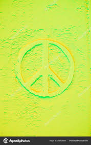 If they take my hand. Top View Peace Sign Light Green Powder Free Stock Photo C Kostyaklimenko 208503654