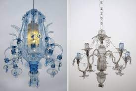 Unlike task lighting, which aims to illuminate for a practical purpose, accent lighting is more aesthetic, using bathrooms demand bright, clear light when you're preparing yourself in the morning, then relaxing ambience. Chandeliers Constructed From Recycled Plastic Pet Bottles By Veronika Richterova Colossal