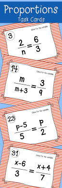 Proportions Task Cards Activity For Middle Or High School Pre Algebra Algebra Or Geometry Teaching Math Task Cards Math Curriculum