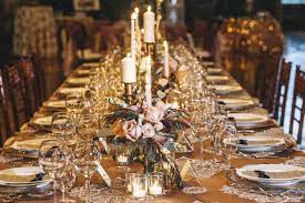 Create that special table setting using these fabulous paper table setting products excellent quality paper table gold table table runners chevron special occasion table settings table decorations dinner luxury Gold Table Setting Photo By Vue Photography Wedding Inspiration Board Junebug Weddings