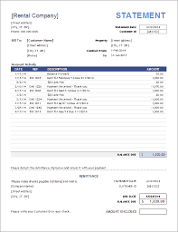 Rental Billing Statement Template Statement Template Invoice Template Invoice Template Word