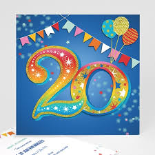 20 Jaar Oud Uitnodigingen Verjaardag 20 Jaar Feestje Vierkant Eerste Proefdruk Gratis Zokaartjes