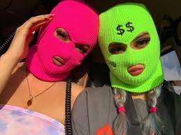 Gangster girl, ski mask, thug girl. Wallpaper Gangster Girl Baddie Pink Ski Mask Aesthetic Novocom Top