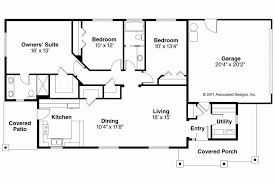 A ranch house plan is often considered the perfect dream home layout. Story Rectangular House Plans Lovely Small Ranch Floor House Plans 164333