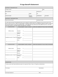 The effects of these changes on industry and society are difficult to predict. Statement Fringe Benefit Fill Online Printable Fillable Blank Pdffiller