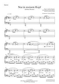 Es gibt verschiedene arten, an ihren pc eine. Nur In Meinem Kopf Gesang Klavier Pdf Noten Von Andreas Bourani In D Moll Aka040kg