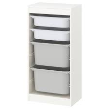 Trofast Aufbewahrung Mit Boxen Weiss Weiss Grau Ikea Osterreich Ikea Trofast Ikea Trofast Storage Kids Storage Furniture
