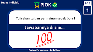 Memberikan pendapat mengenai permasalahan yang mungkin diminta oleh wasit utama. 1 Tuliskan Tujuan Permainan Sepak Bola Jawabannya
