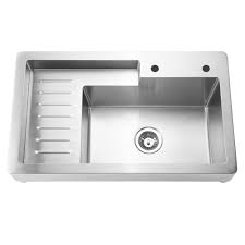 How to install a sinkkitchen sink installationeasy. 33 Pearlhaus Brushed Stainless Steel Single Bowl Drop In Utility Sink Whitehaus Collection
