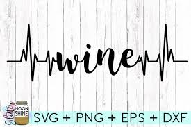 Heartbeat | free svg image in public domain. Wine Heartbeat Svg Dxf Png Eps Cutting Files 71119 Svgs Design Bundles