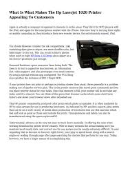 Hp 1020 printer, now upgraded version is 1020+). What Is What Makes The Hp Laserjet 1020 Printer Appealing To Customers By Lifetechnote Issuu