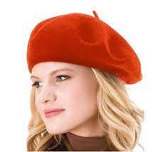 Hengwoys Womens Solid Color 100 Wool French Beanie Cap Hat Orange At Amazon Women S Clothing Store Beret Hat Hat Fashion Women S Beanie