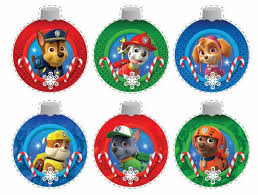 Paw Patrol Free Printable Christmas Ornaments Paw Patrol Christmas Paw Patrol Christmas Ornaments Printable Christmas Ornaments