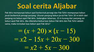 We did not find results for: Menyelesaikan Soal Cerita Aljabar Youtube
