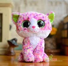 Click To Buy Stuffed Animal Toy Cute Pink Leopard Cat Doll Big Eye Plush Cats Toys Child Gift Toy Shops Affiliate Boo Plush Pet Toys Toys