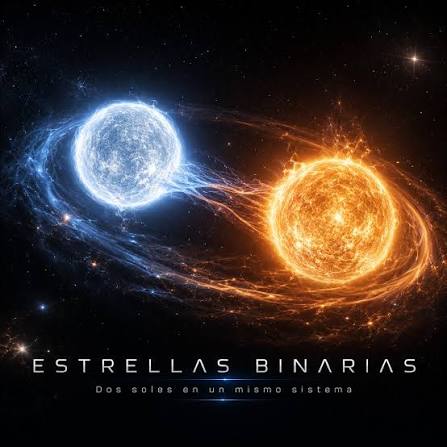  Estrellas binarias: cuando dos soles bailan en el cosmos✨ Más de la  mitad de las estrellas tienen compañera... imagina amaneceres con dos  soles. ✨ Las estrellas binarias son sistemas donde dos