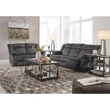 Signature Design By Ashley Burkner Reclining Sofa And Loveseat
