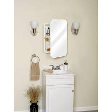 14x18 concealed medicine cabinet (large), a recessed mirrorless medicine cabinet with a picture frame door (contemporary white). Zenith 16 In X 24 In Frameless Beveled Swing Door Recessed Medicine Cabinet M182 The Home Depot