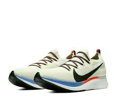 Nike Zoom Fly Flyknit Mens Running Shoes Light Cream Black Sapphire Ar4561 200 Nike Runningshoes Running Shoes For Men Nike Zoom Man Running