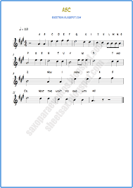 So, you might be here because you want to make your favorite song in minecraft,in that case you can learn how to do that. Sheet Music Of A B C Song Children S Song Music Score Free Sheet Music For Sax