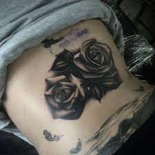 Black And Grey Rose Cover Up Tattoo Realism Roses Done By Adam Thomas From Marked One Tattoo Gallery Black And Grey Rose Tattoos Cover Up Tattoo