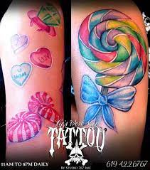 Eye candy tattoo eye candy tattoo, an artist for every style our promise to you when you walk into our shop, we are dedicated to providing you with friendly service, a welcoming atmosphere, and above all else, amazing tattoos with the highest quality of professionalism. Candy Shop Tattoo Picture At Checkoutmyink Com Candy Tattoo Cupcake Tattoos Picture Tattoos