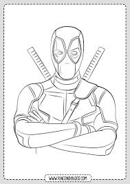 Dibujos De Fortnite Para Colorear De Deadpool
