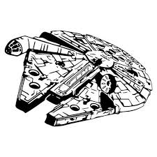 Millennium Falcon Clipart Star Wars Stencil Star Wars Silhouette Millenium Falcon