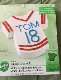 Wilton T Shirt Jersey Shape Silicone Cake Pan Non Stick Football Hockey Baseball Wilton Shirt Cake Silicone Cake Pans Cake Molds Silicone
