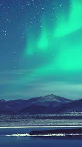 Tap And Get The Free App Space Landscapes Shining Nature Sky Green Mountains Neon Stars Hd Iphone 5 Wallpaper Nature Wallpaper Landscape Iphone Wallpaper
