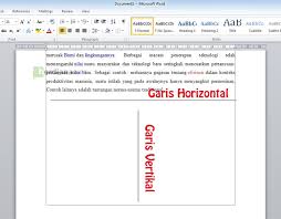 Cara Membuat Garis Vertikal Dan Horizontal Dengan Cepat Di Microsoft Office Word Hargakata