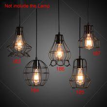 Granero De Metal Creativo De La Vendimia De La Lampara Del Bulbo De Interior De Alta Calidad Iron Pendant Light Track Lighting Pendants Pendant Light Fixtures
