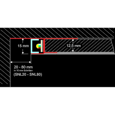 led trockenbau profil snl mit sichtschenkel 20 80mm lange 2m rigips trockenbau profile trockenbau rigips