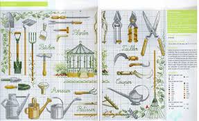 0 Point De Croix Grille Et Couleurs De Fils Jardin Outils De Jardinier Cliquer 1 Fois Pr Ouvrir Point De Croix Point De Croix Maison Broderie Point De Croix
