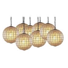 These capiz shell floor lamps usually come with a crystal makeover,pendant lighting and a golden chrome or nickel finish, to give the master their shells inspire your conversations, as the soft light radiating from them filters into the room and casts a lovely glow. Restoration Hardware Capiz Shell Pendants Set Of Eight Design Plus Gallery