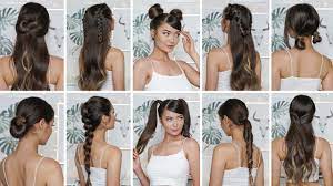 Aren't these teenage girl hairstyles for school easy to make? 10 Easy Heatless Back To School Hairstyles Youtube
