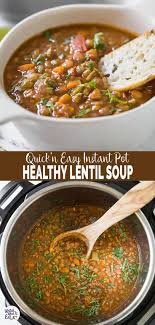 Make This Vegan Lentil Soup In An Instant Pot For A Quick Easy And A Satisfying Meal Packed With Proteins Tempting Flavors Betterthanbouillon Recipe Vegan Lentil Soup Vegan Instant