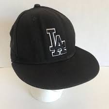 La Dodgers Genuine Merchandise Black White Adjustable Snapback Mens Baseball Cap Genuinemerchandise Baseballcap Men S Baseball Cap La Dodgers Baseball Cap