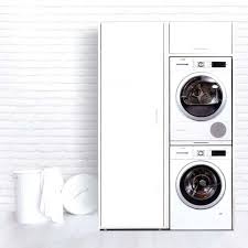 The biggest pro of stacked units is their compact size. Laundry Room Ideas Washroom Cabinets Pictures Practical Design