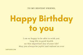 Best friend birthday messages that make you cry 2021 Trending Long Birthday Message For Best Friend Limitlesso