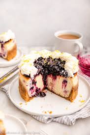 My 6 inch cheesecake recipe is a creamy dessert for two ideal for any occasion. Lemon Blueberry Cheesecake Step By Step Photos Confessions Of A Baking Queen