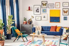 True blue living room it's no wonder that the living room packs the wow factor of this apartment on manhattan's upper east side. Home Inspiration Mymove