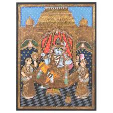 Make sure to visit the checklist to be fully prepared for. Tanjore Painting Of Krishna With Bama And Rukmani With Frame