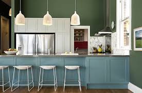 Painted Kitchen Cabinet Ideas Freshome Green Kitchen Cabinets Kitchen Colors Kitchen Cabinet Colors